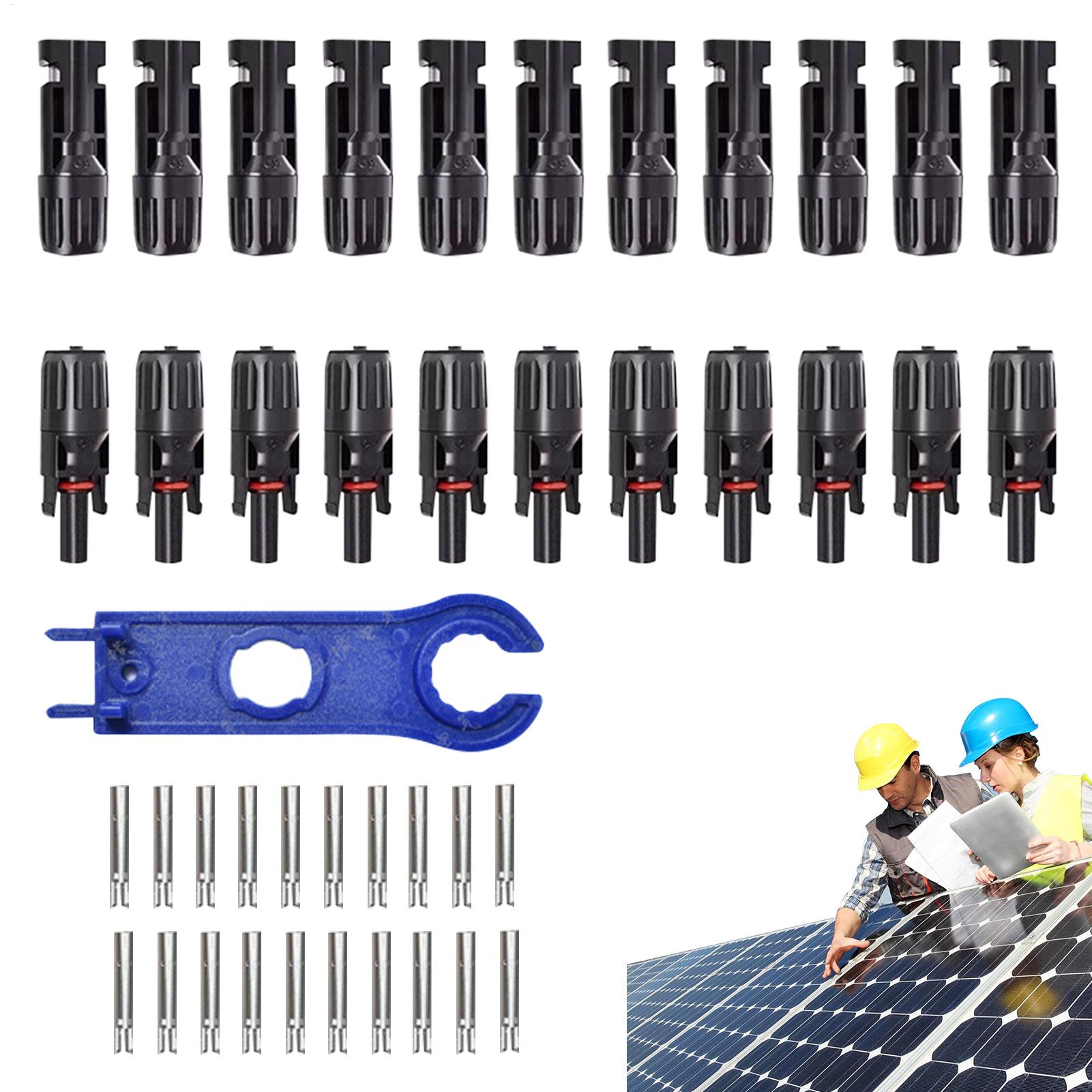 Solar Cable Mc4 Connector - 10 paia di connettori solari fotovoltaici