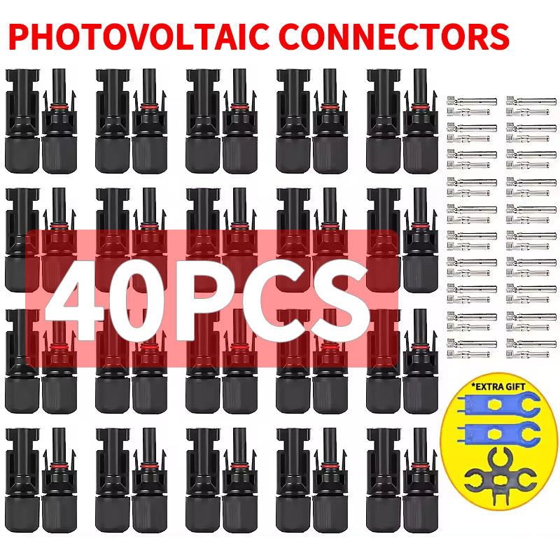 Solar Cable Mc4 Connector - 400/200/100/40/20/10 pezzi connettore solare fotovoltaico 1000V30A