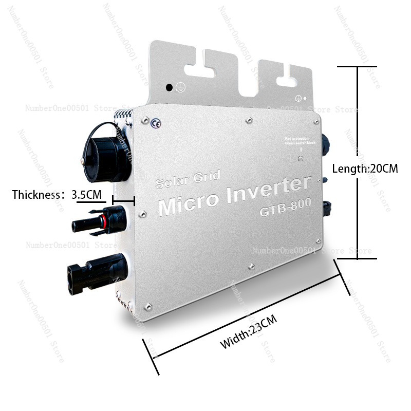 Grid Tie Micro Inverter - Inverter Micro Grid Tie GTB800W Argento
