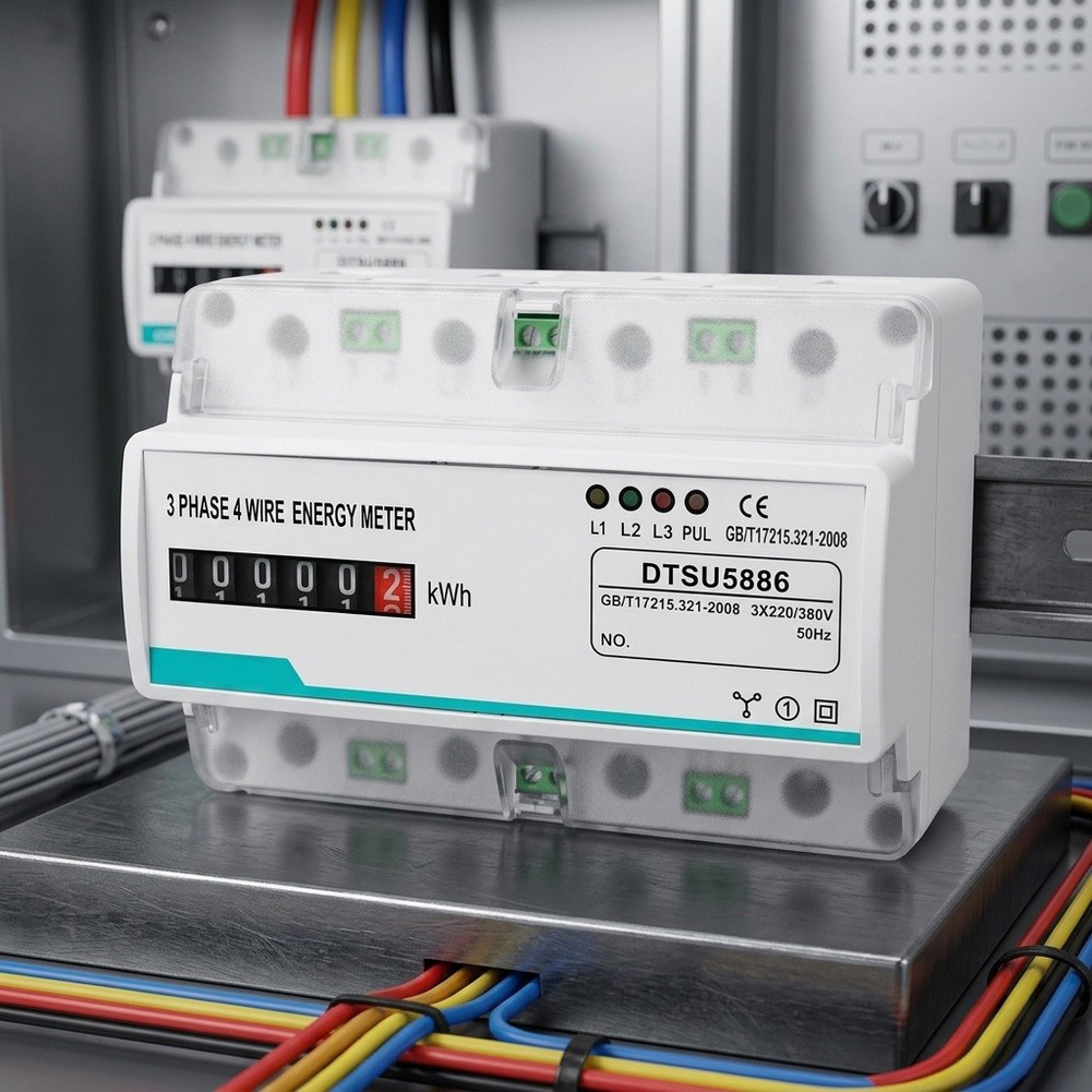 Energy Meter Bidirectional - Contatore di Energia Trifase a 4