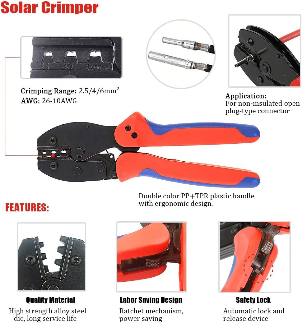 Kit di strumenti per crimpare  - Solar Cable Mc4 Connector recensione e prezzo