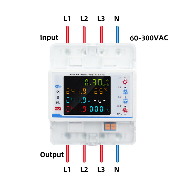 Tuya WiFi 3*220/380V 5(80)A Co - Energy Meter Bidirectional recensione e prezzo