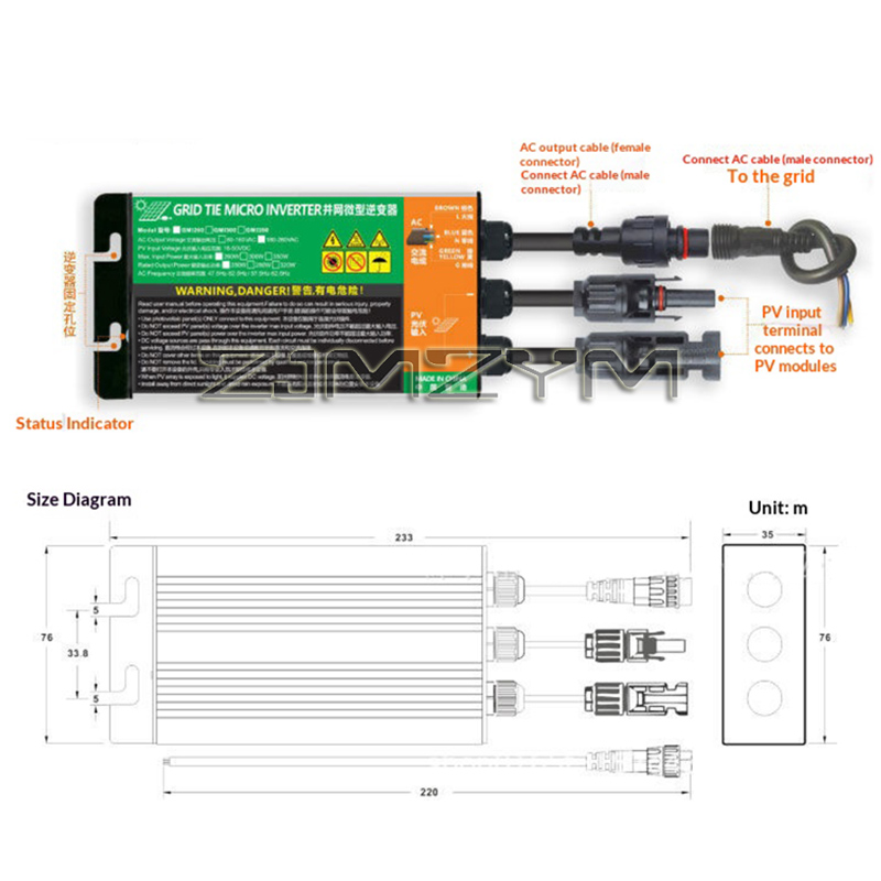 Inverter Grid Tie MPPT 300W 35 - Grid Tie Micro Inverter recensione e prezzo