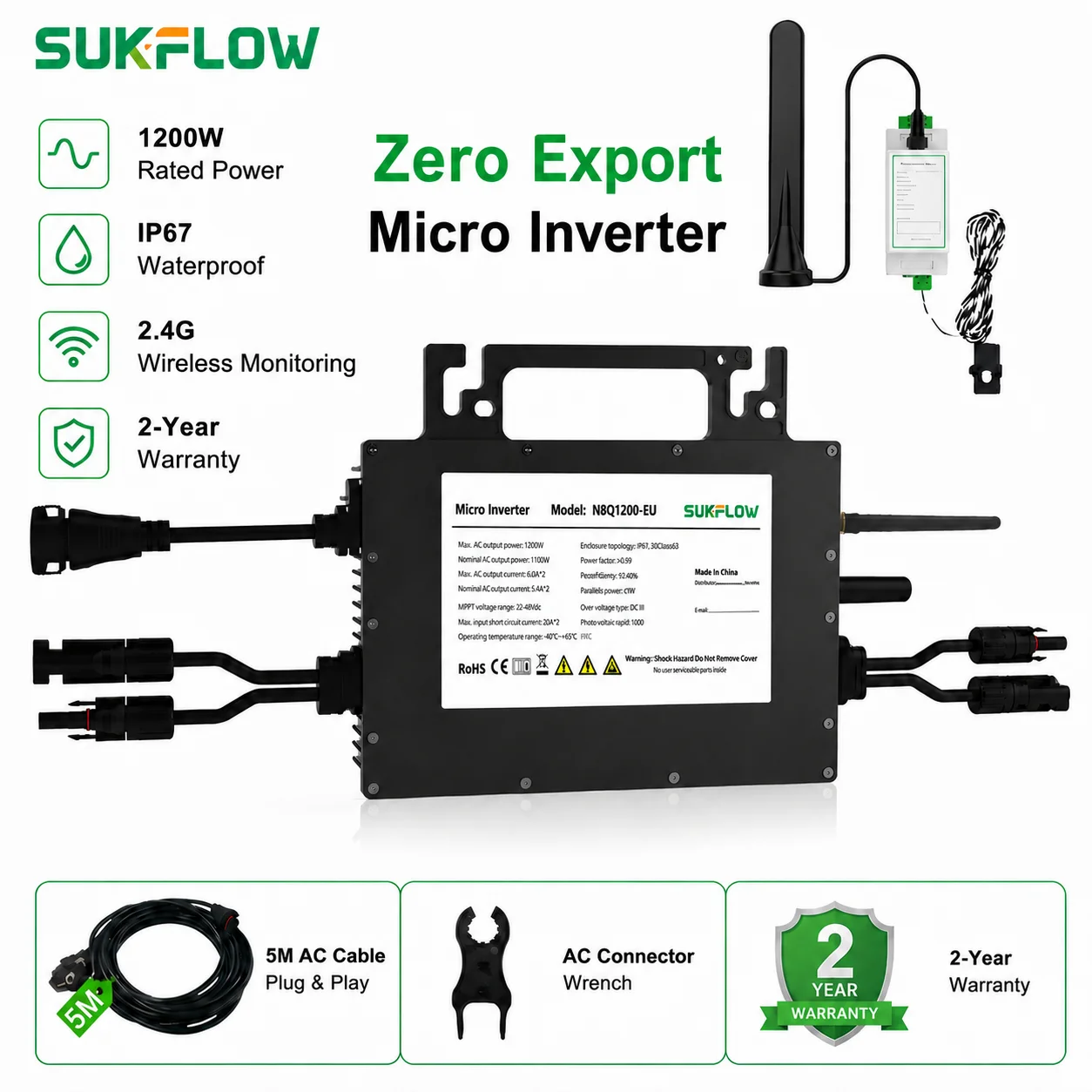 Microinverter Grid-Tie SUKFLOW - Grid Tie Micro Inverter recensione e prezzo